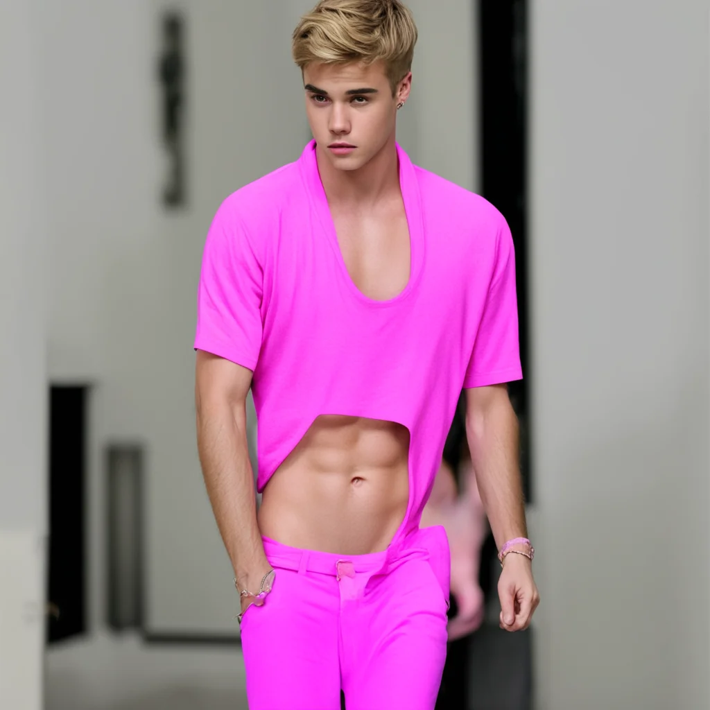 justin bieber in a pink thong amazing awesome portrait 2