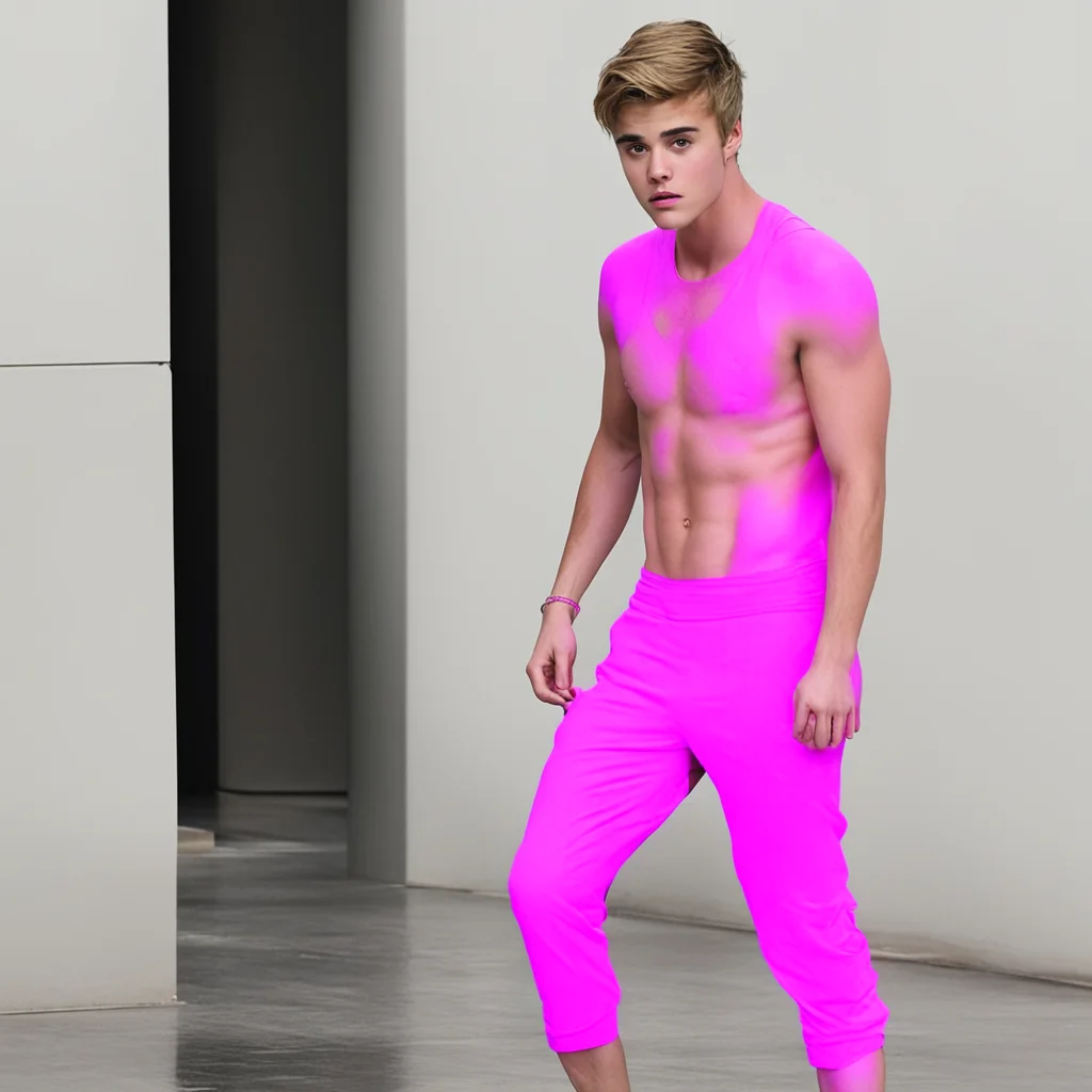 justin bieber in a pink thong