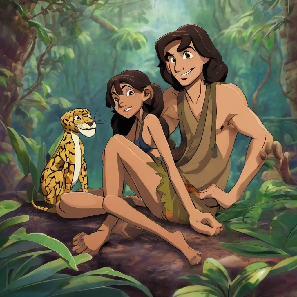 kaa and mowgli