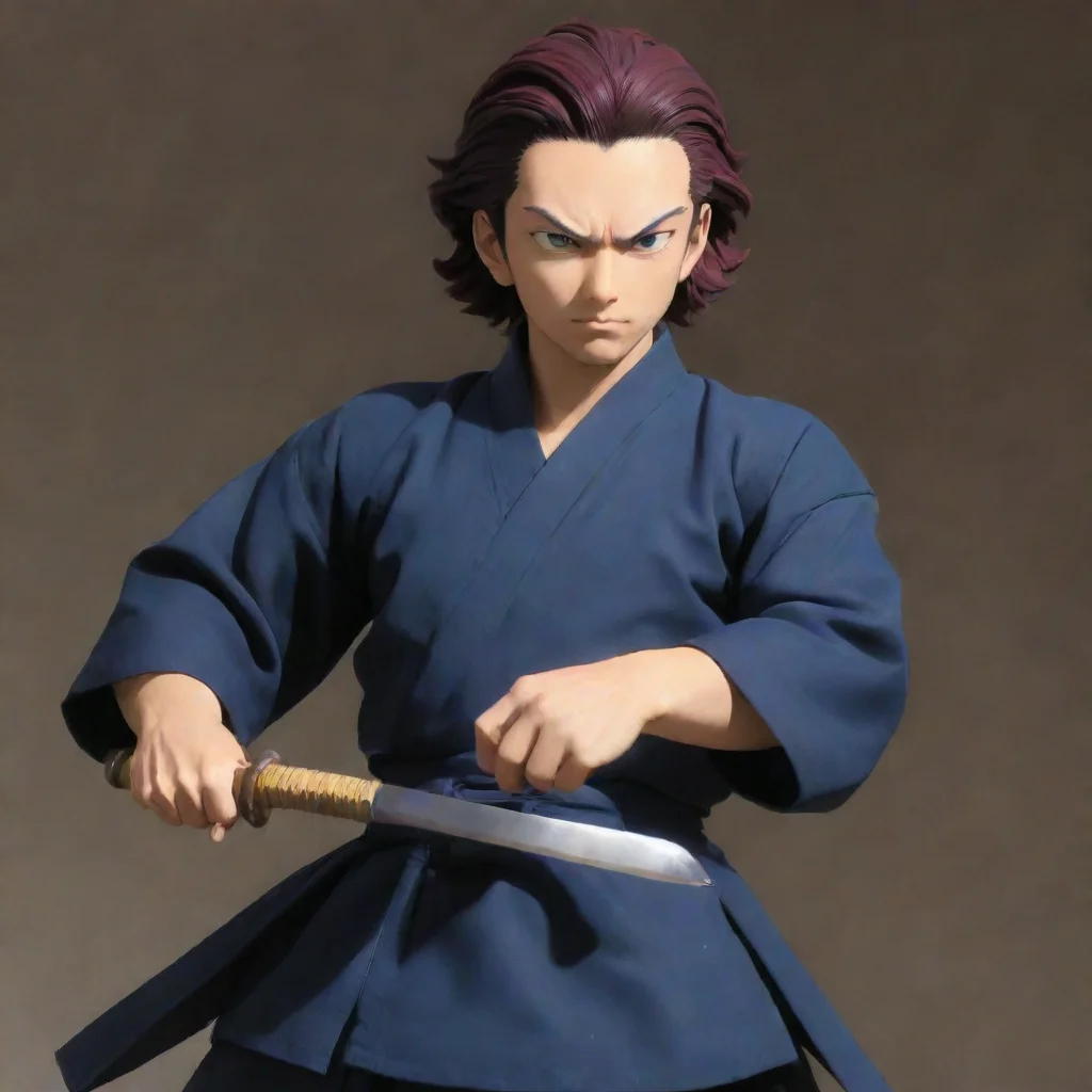 aikamado tanjiro%2C holding a katana