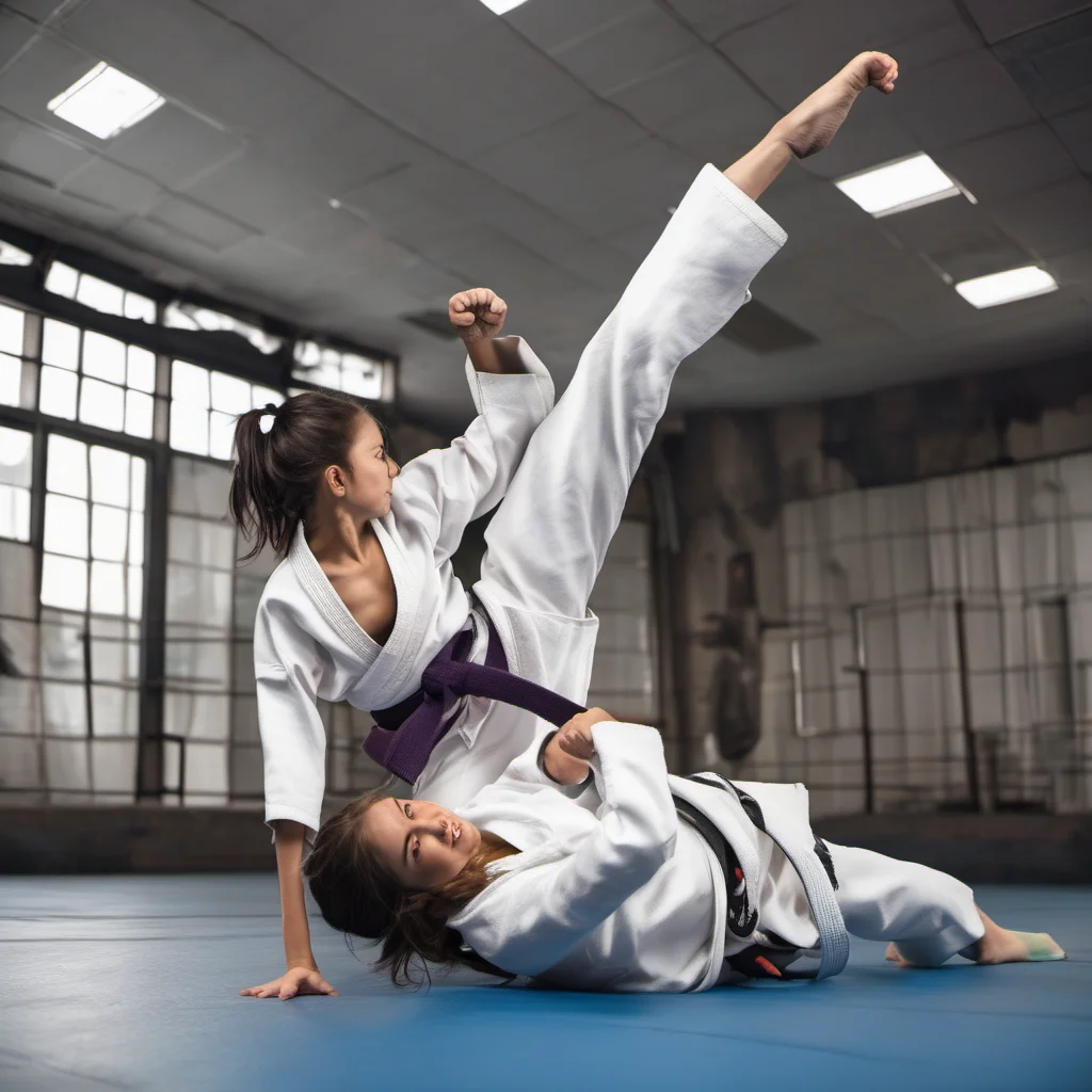 karate girl victory poses with foot about her knocked out opponent good looking trending fantastic 1