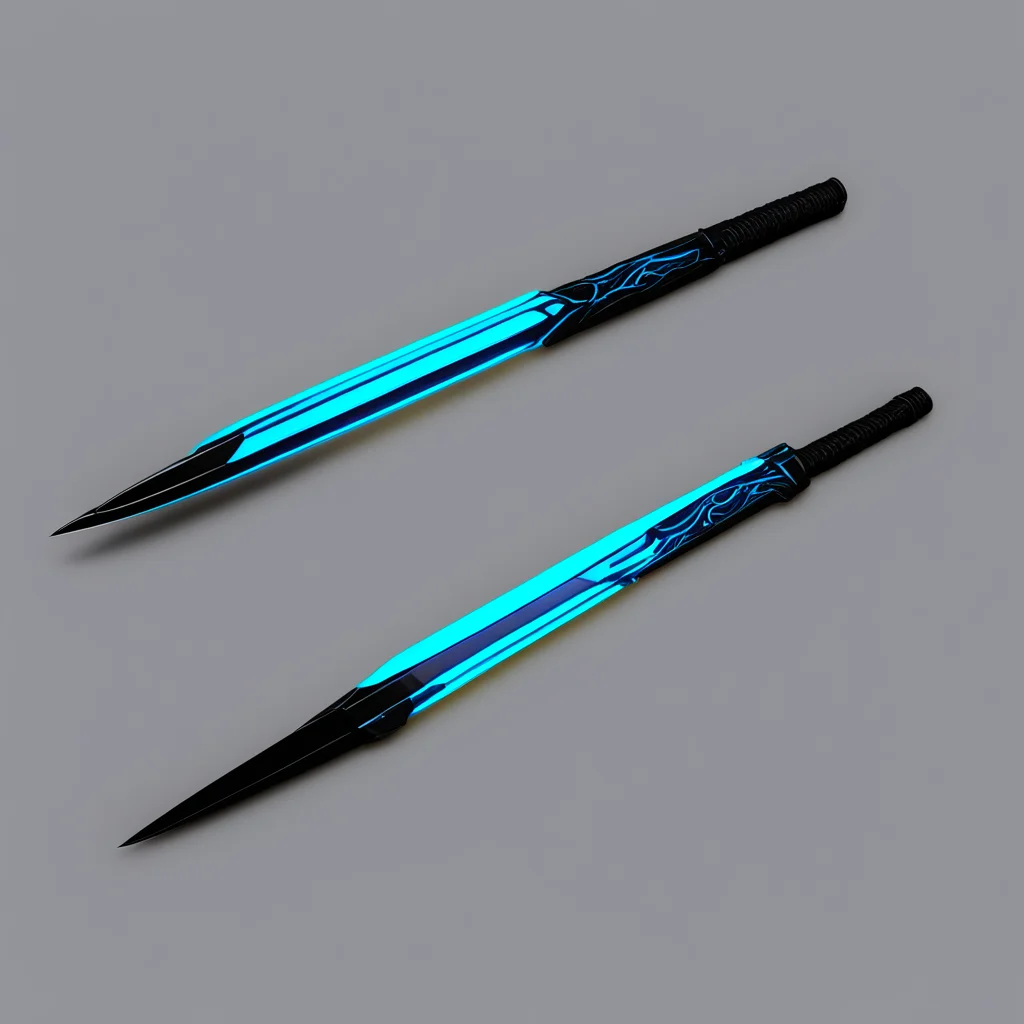 aikatana%2C neon blue blade%2C cybernetic handle amazing awesome portrait 2
