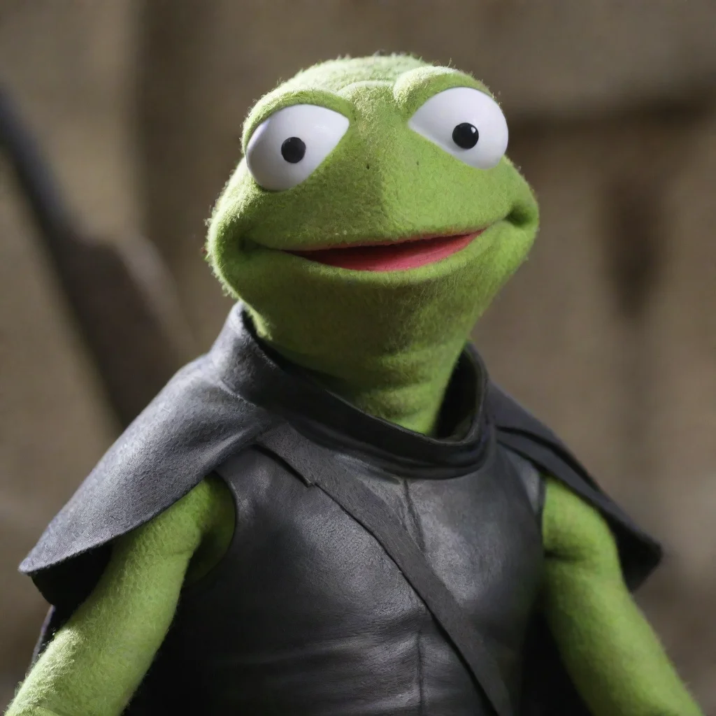 aikermit the frog as blade