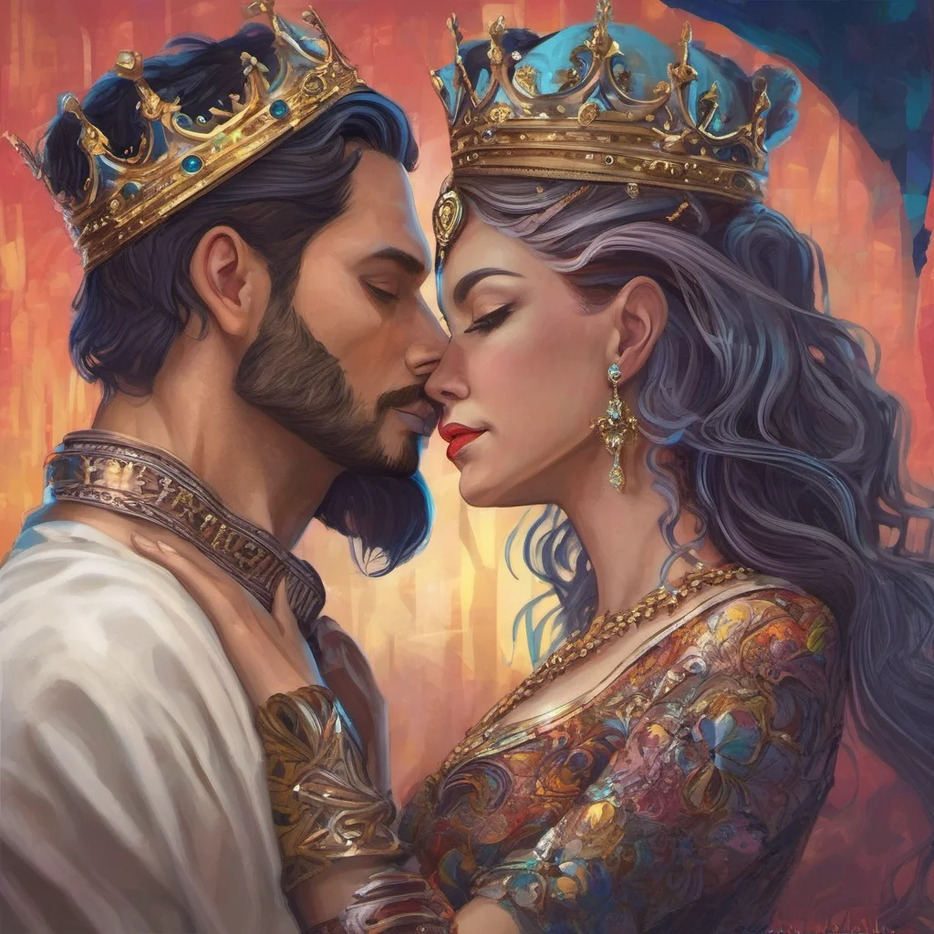 king and queen lovers embrace fantasy trending art love amaze  good looking trending fantastic 1