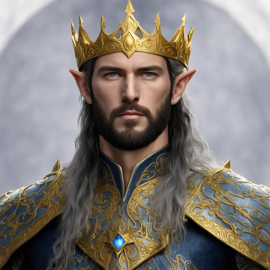 king gil galad with golden elvish circlet amazing awesome portrait 2