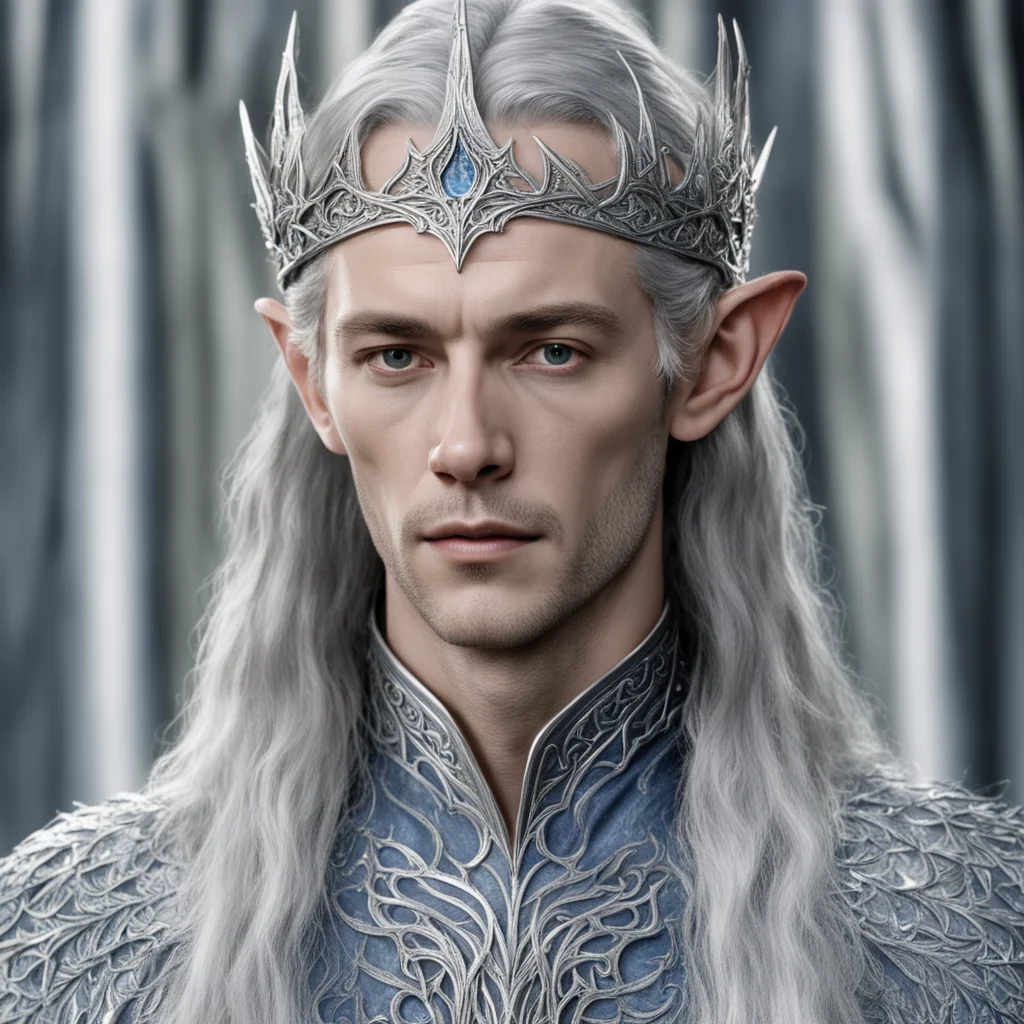 king thingol wearing thin silver elvish circlet  amazing awesome portrait 2