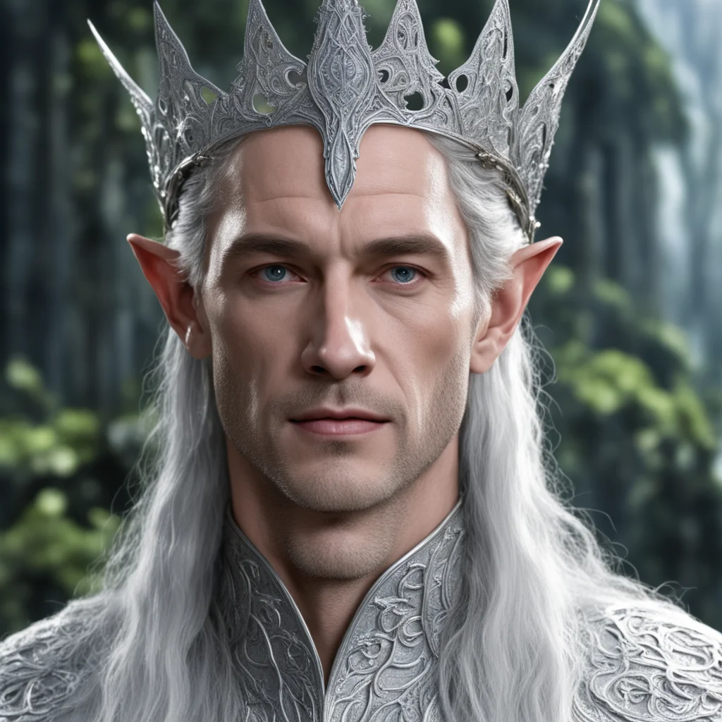 king thingol wearing thin silver elvish circlet 