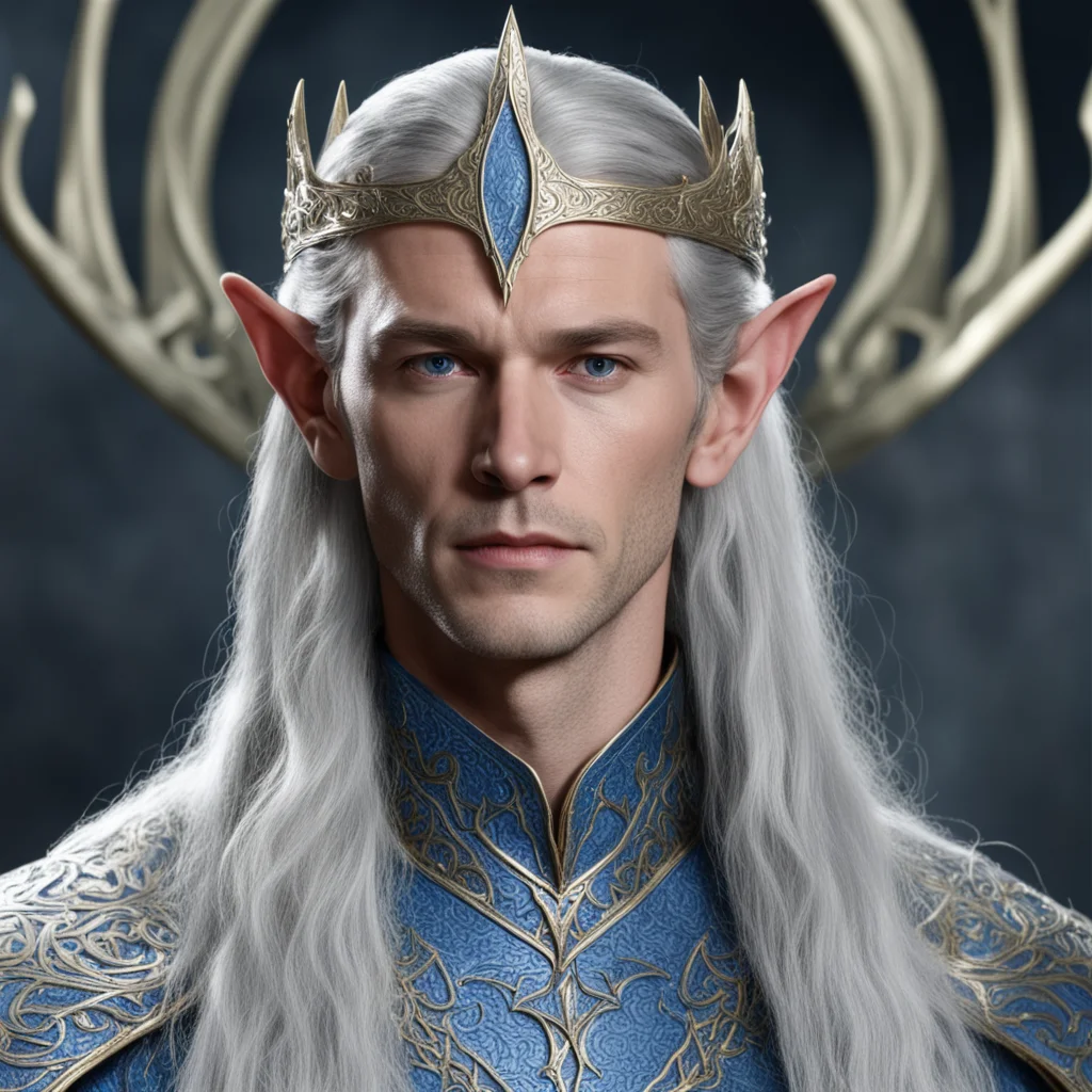 aiking thingol with silver elven circlet amazing awesome portrait 2