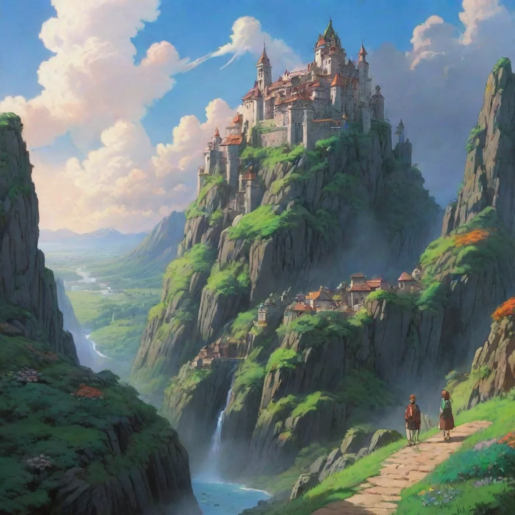 kingdom of heaven ghibli amazing environment colorful extreme lovely