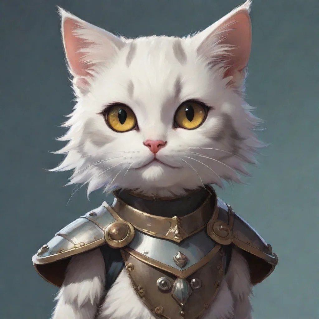 kitten cute armoured adorned aesthetic artstation anime ghibli hd epic portrait art