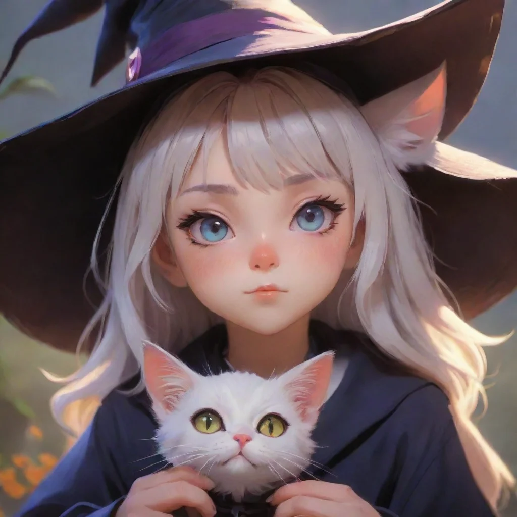 kitten witch aesthetic artstation anime ghibli hd epic portrait art