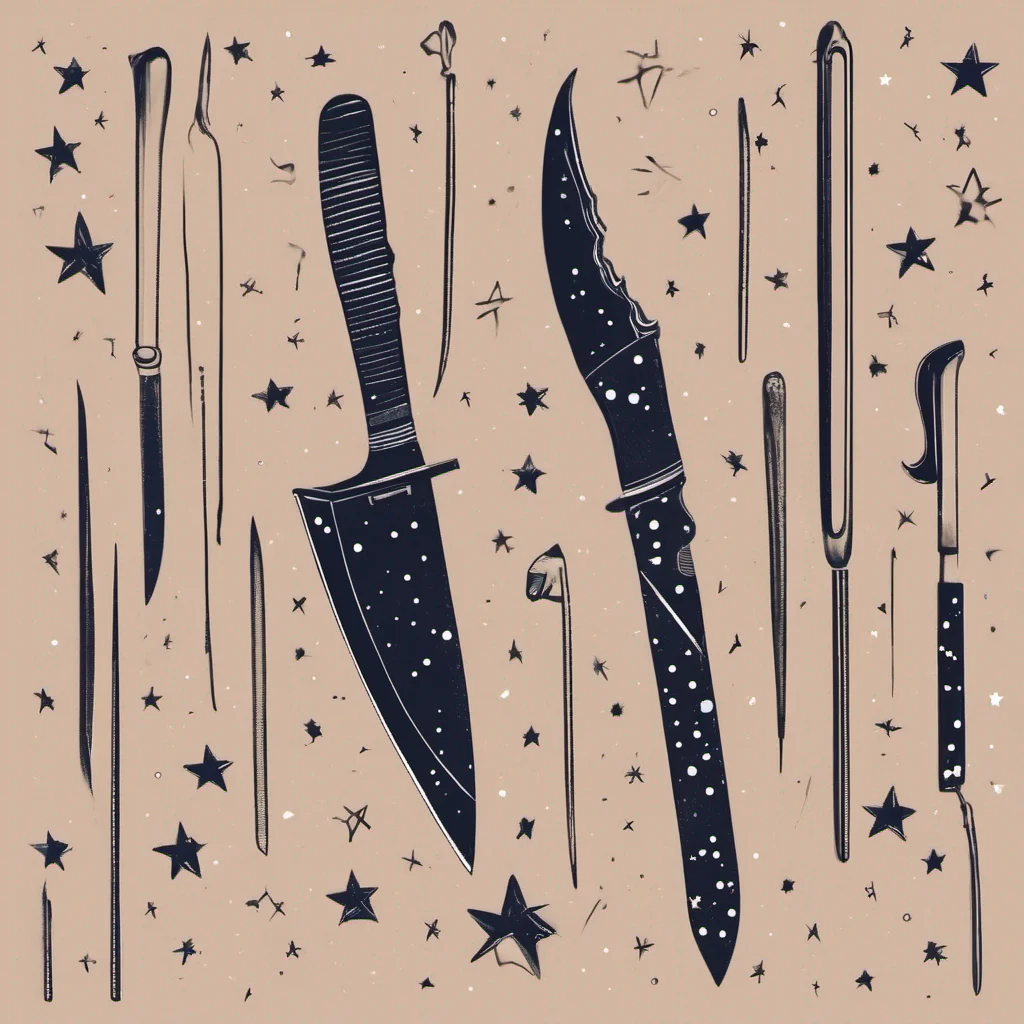 knife made of stars good looking trending fantastic 1