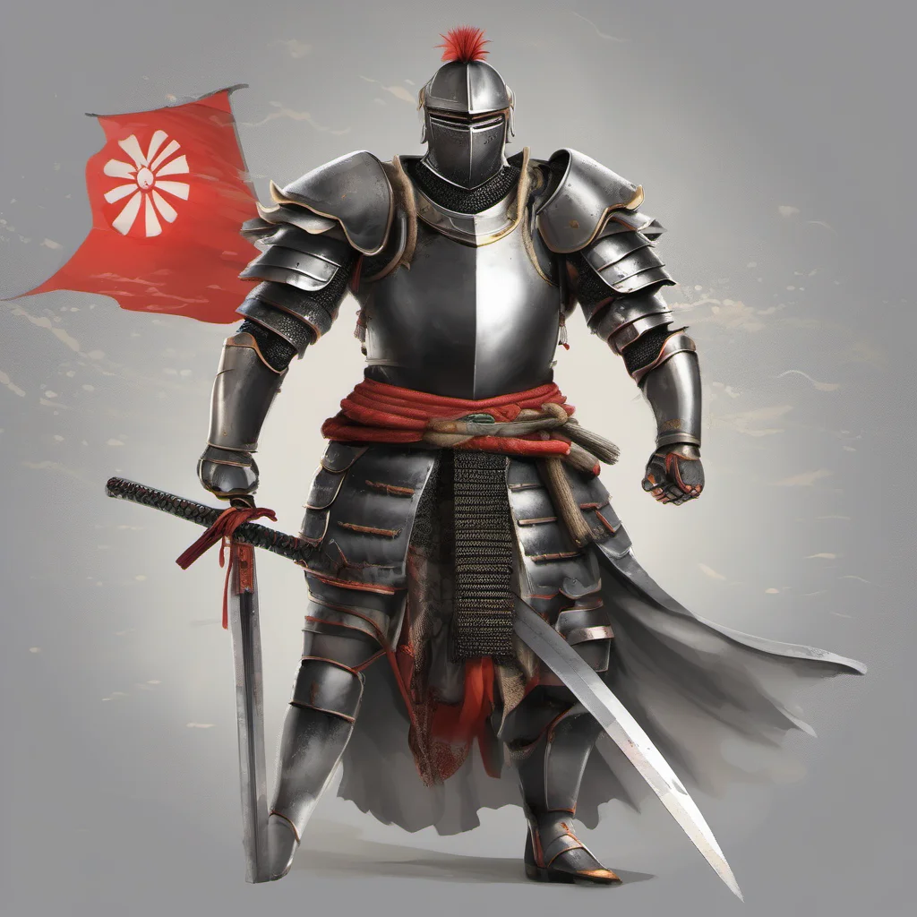 knight japanese handsome warrior epic realistic