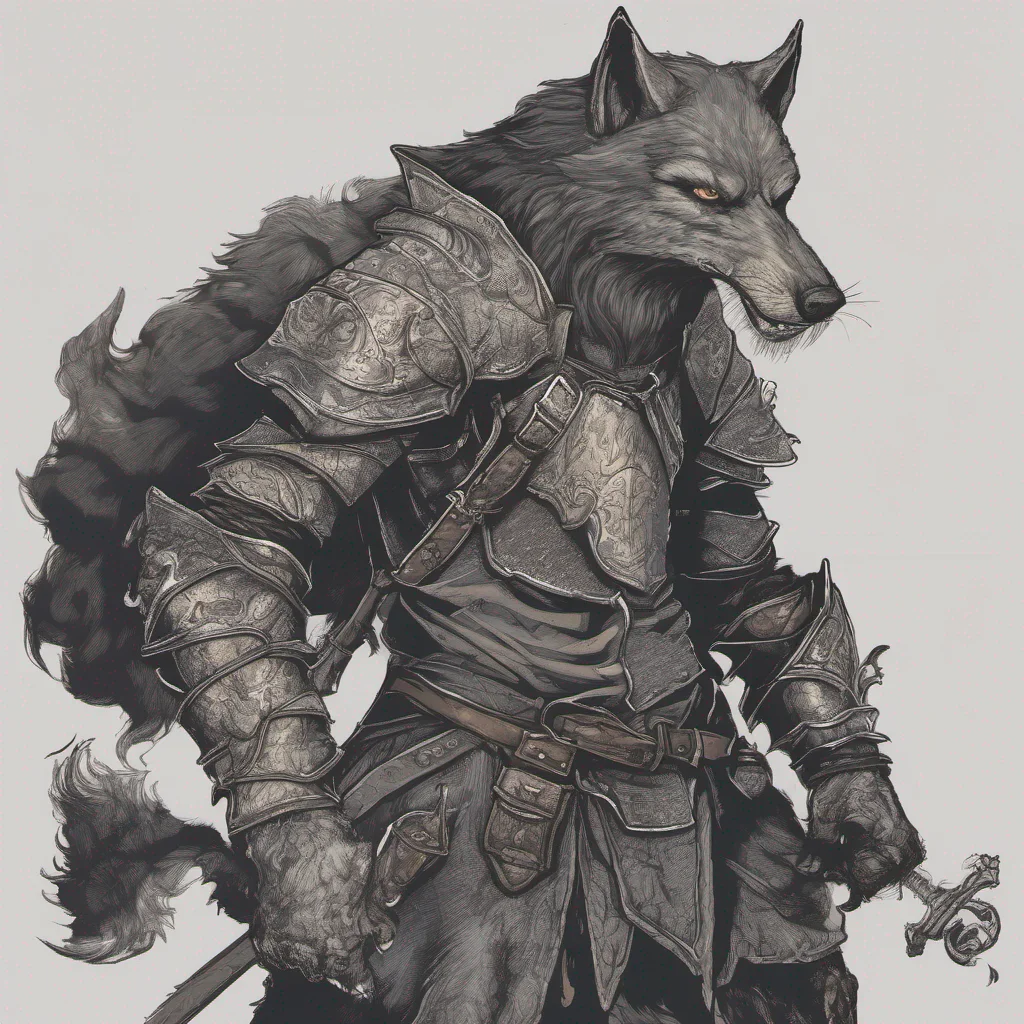 aiknight manchkin in tyle werewolf amazing awesome portrait 2