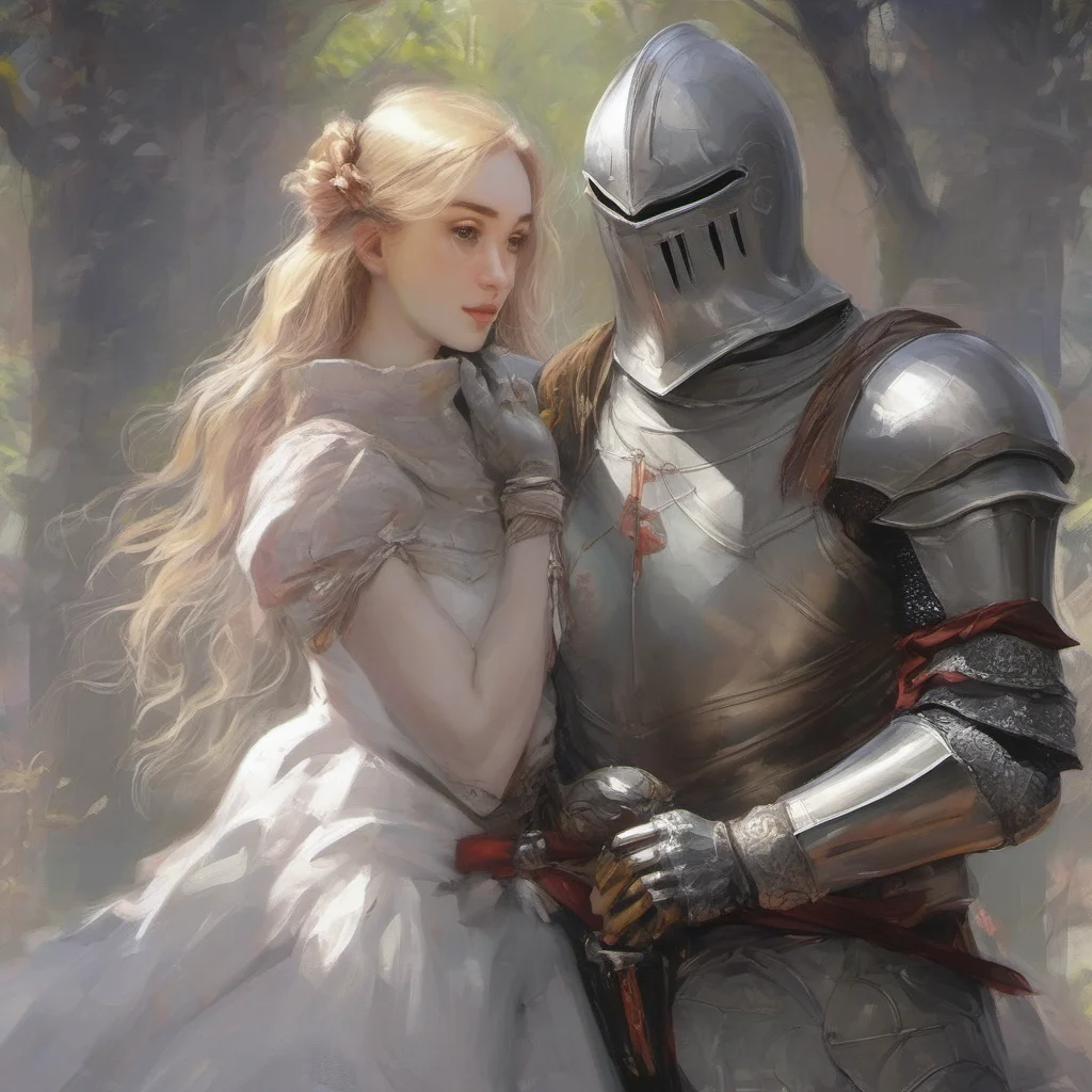 knight with girl confident engaging wow artstation art 3
