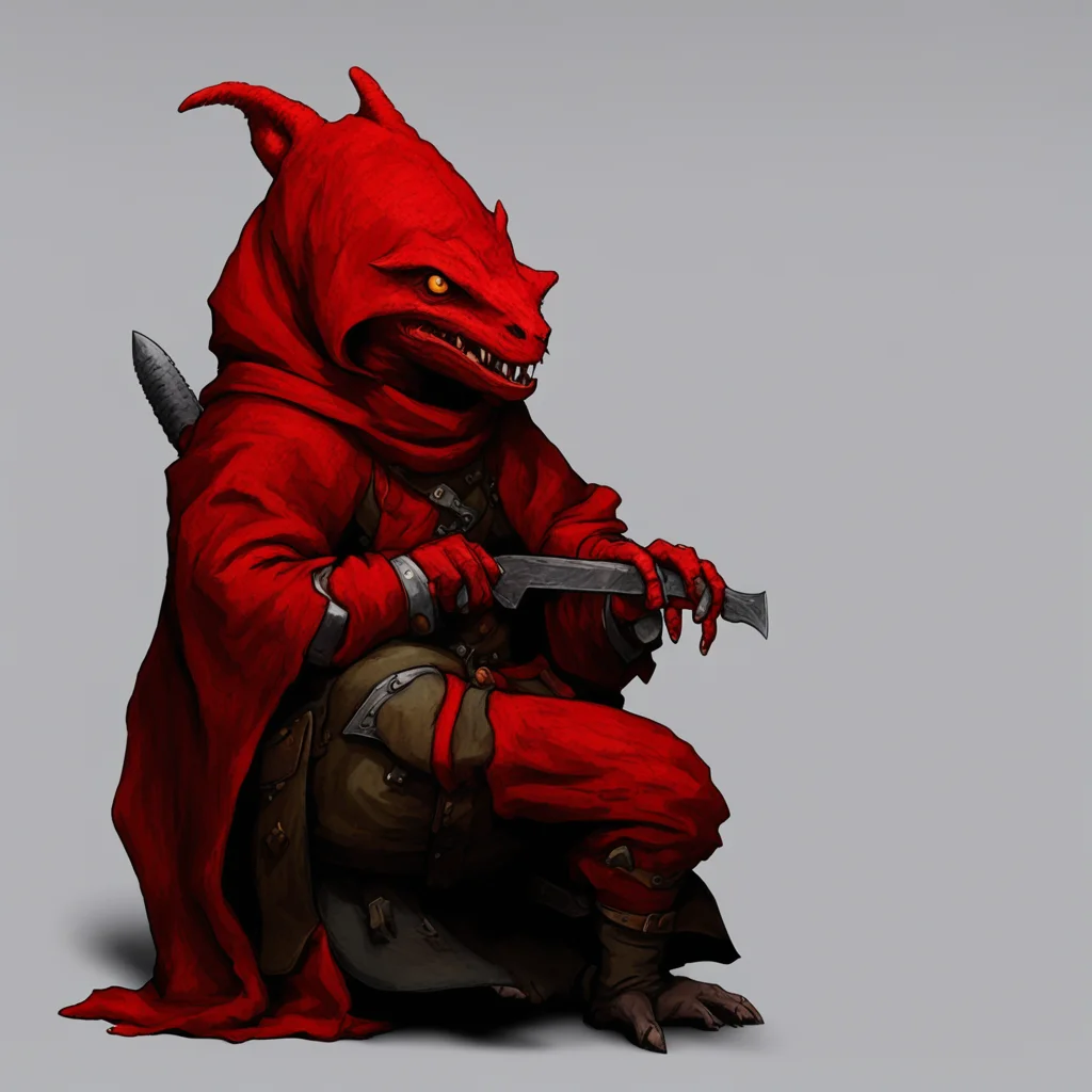 aikobold%2C red%2C rogue%2C knife%2C hood%2C sitting amazing awesome portrait 2