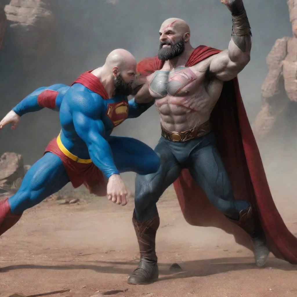 aikratos lutando com superman