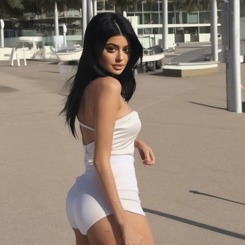 aikylie jenner with no pants on