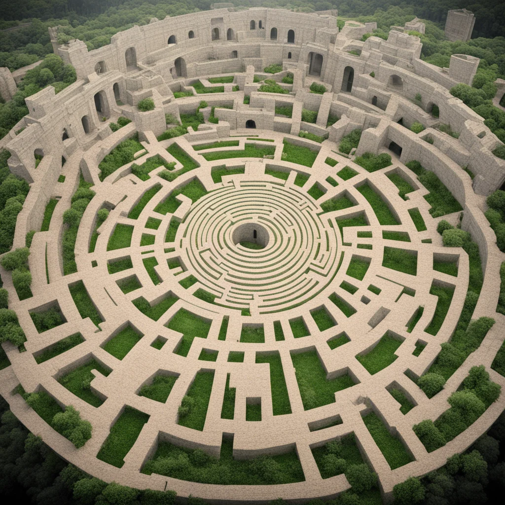 labyrinth with landmarks amazing awesome portrait 2