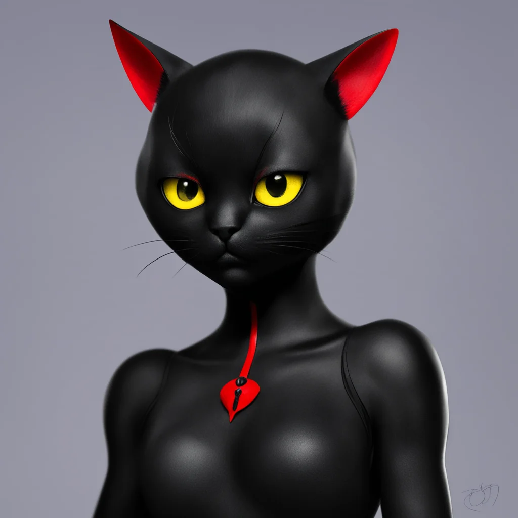 ladybug as cat noir amazing awesome portrait 2
