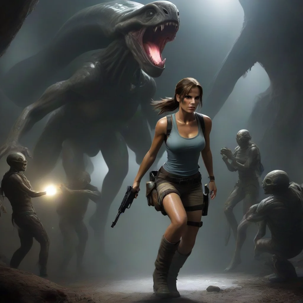 lara croft abducted by aliens