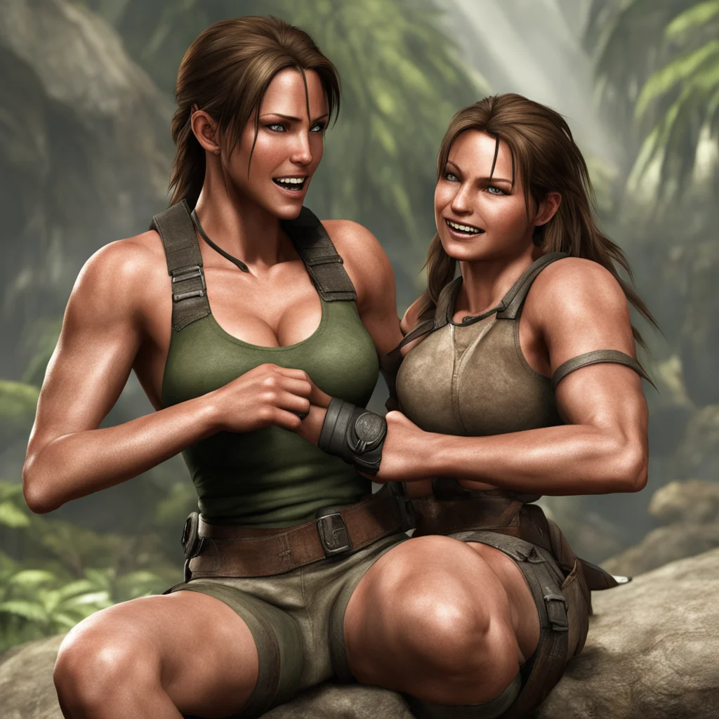 ailara croft being tickled  amazing awesome portrait 2