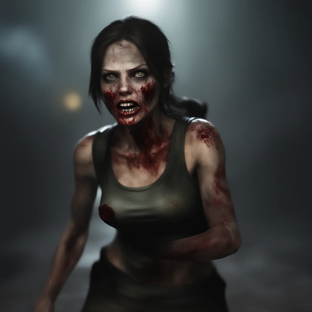 ailara croft turned into zombie