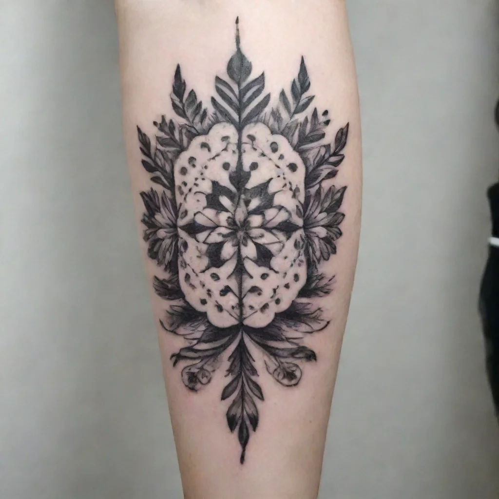 ailatvian traditional fine line black and white tattoo