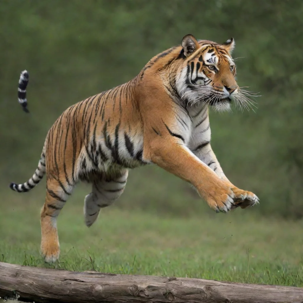 leaping tiger