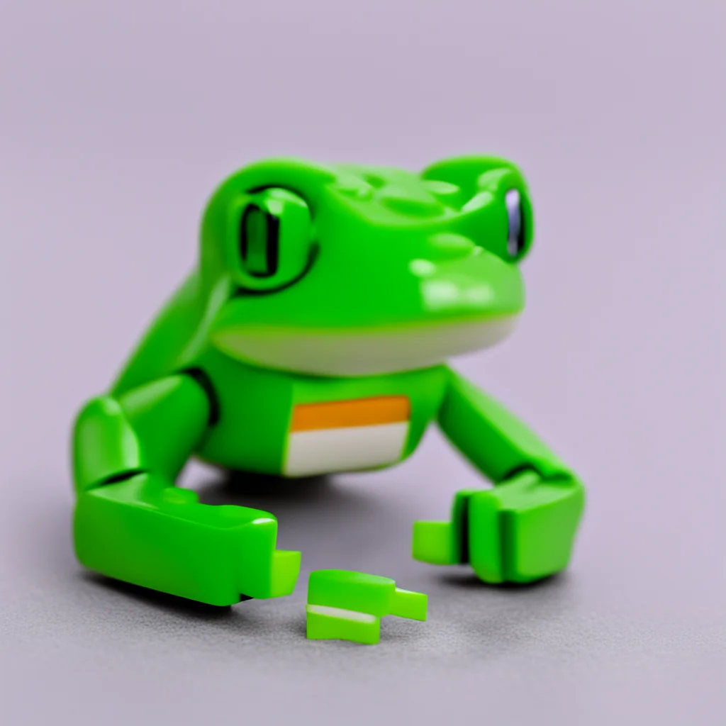 lego frog confident engaging wow artstation art 3
