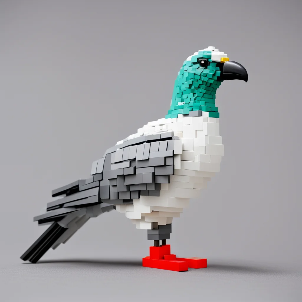 lego pigeon confident engaging wow artstation art 3