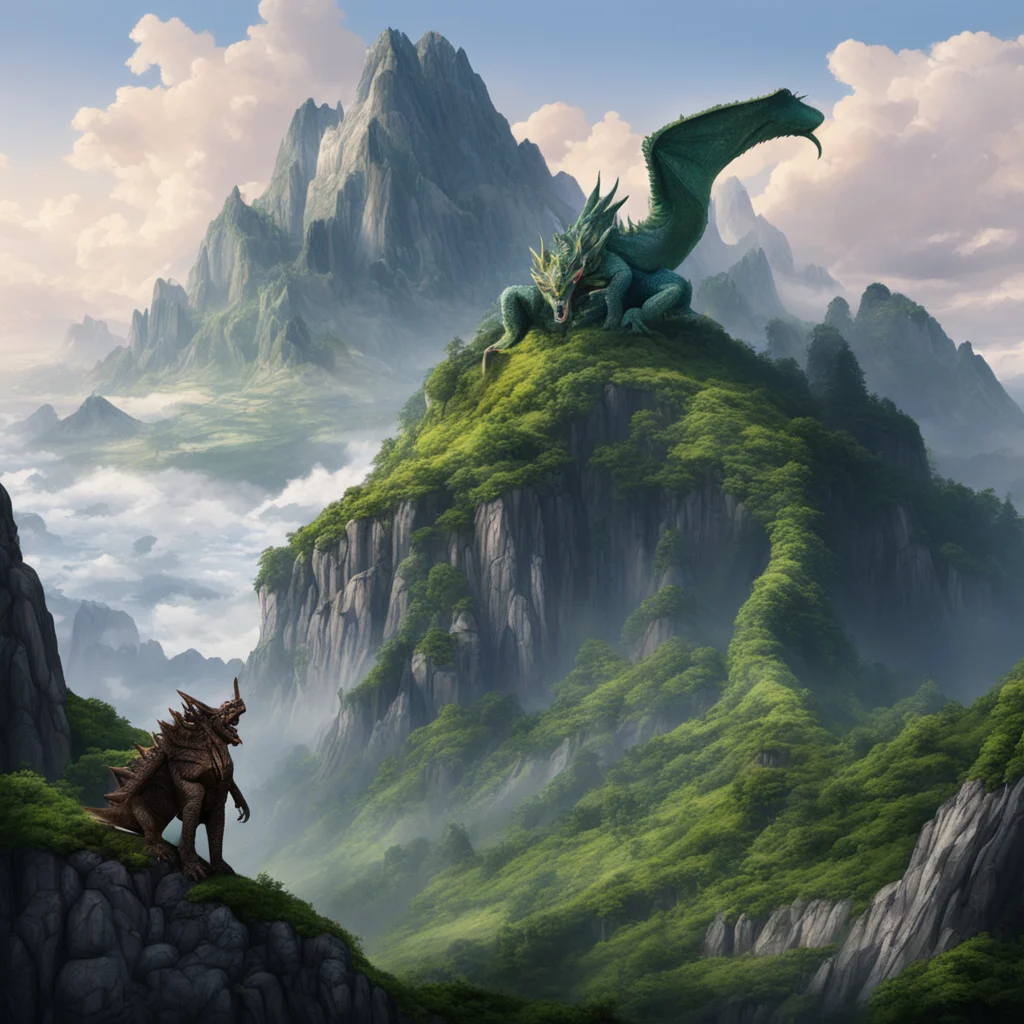 ailegoa big mountain with a dragon good looking trending fantastic 1