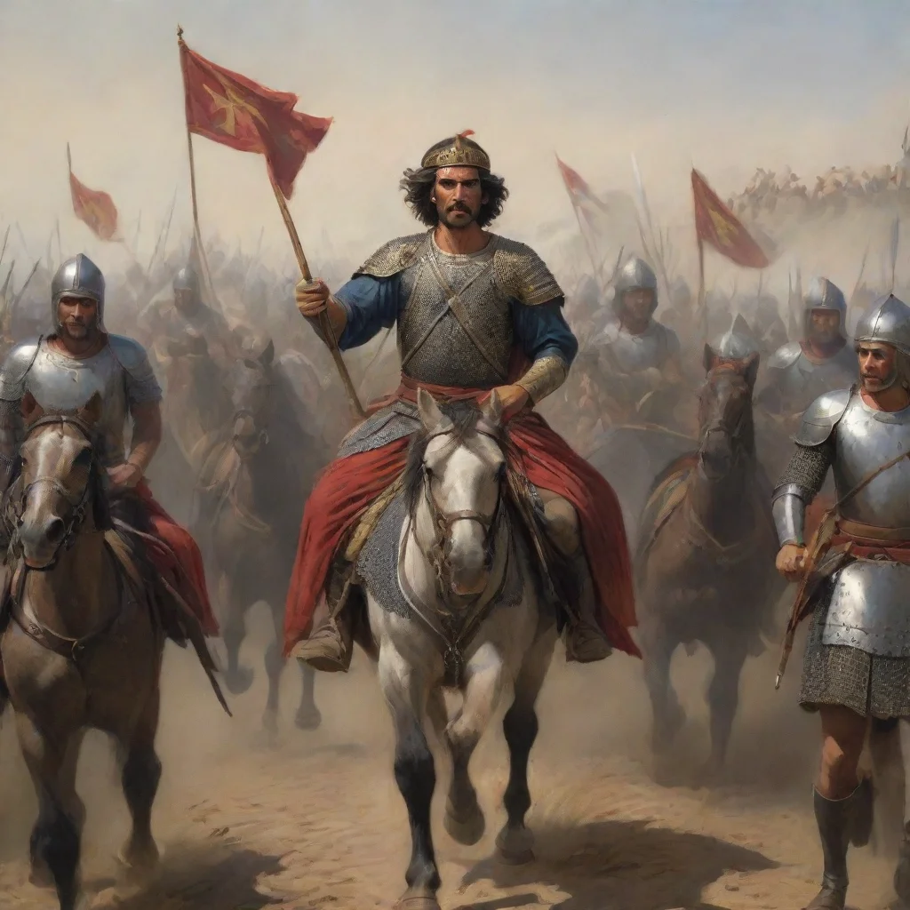 ailenoraakbar leading his troops into battle