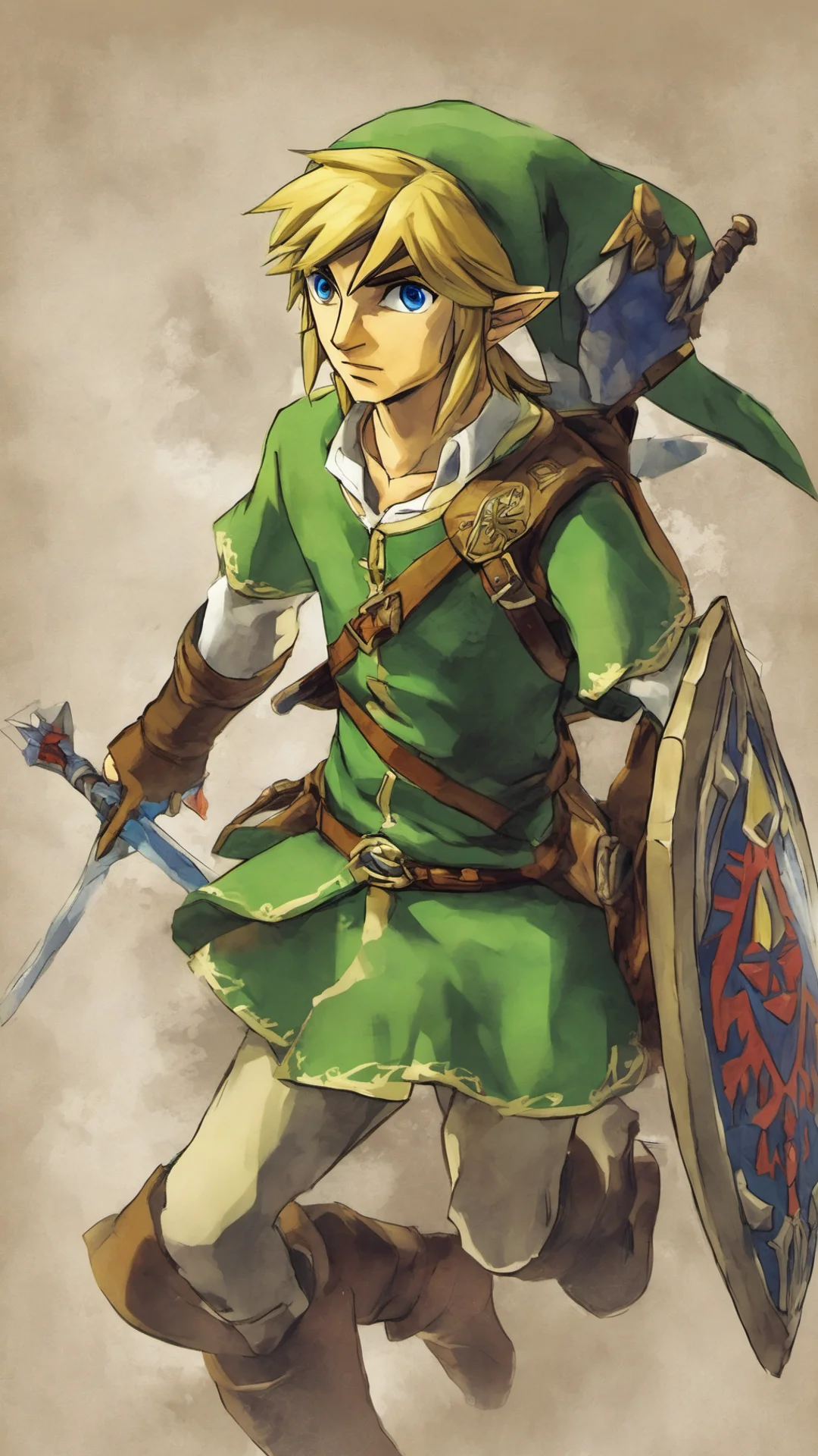 ailink from the legend of zelda amazing awesome portrait 2 tall