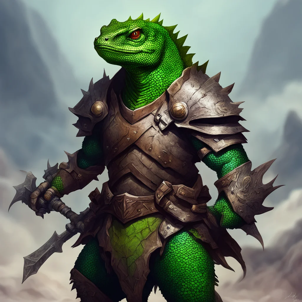 lizard warrior epic fantasy character amazing awesome portrait 2