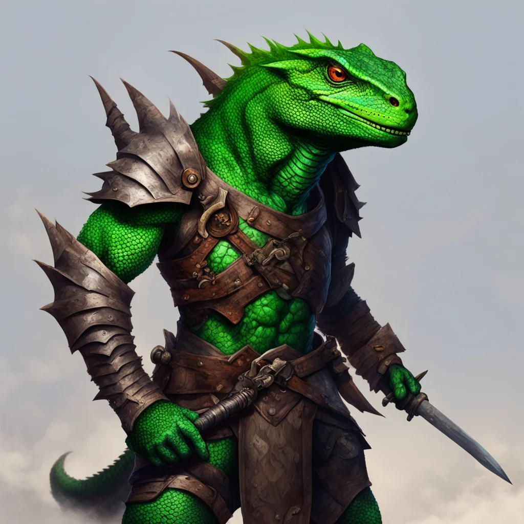 lizard warrior epic fantasy character good looking trending fantastic 1
