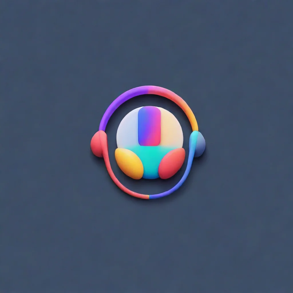 ailogo earphones minimalistic app triadic colors