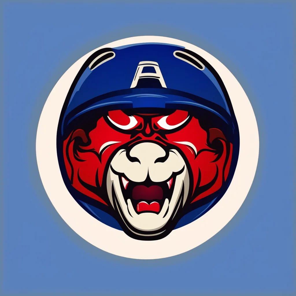 ailogo for a baseball team a baseball with a face on it amazing awesome portrait 2