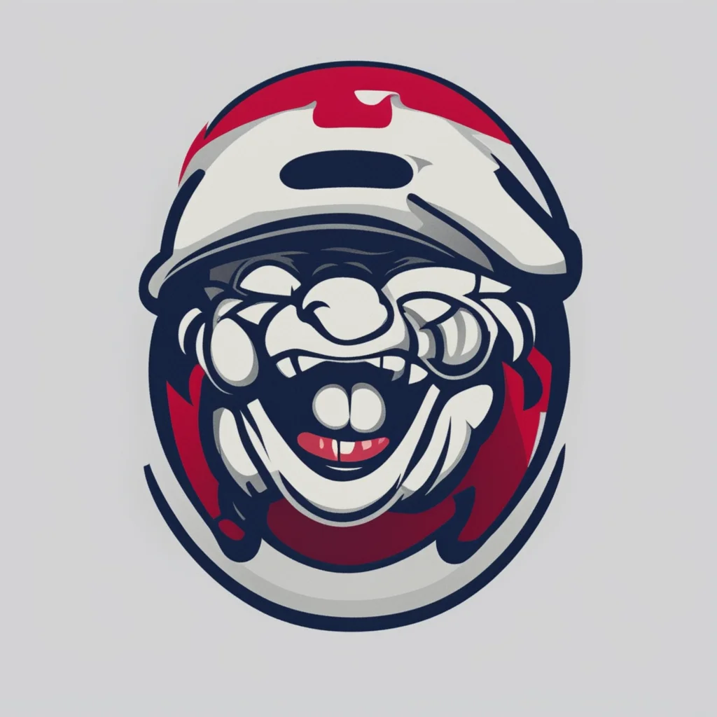 logo for a baseball team a baseball with a face on oit confident engaging wow artstation art 3