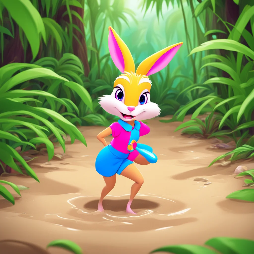 lola bunny stuck in jungle quicksand amazing awesome portrait 2