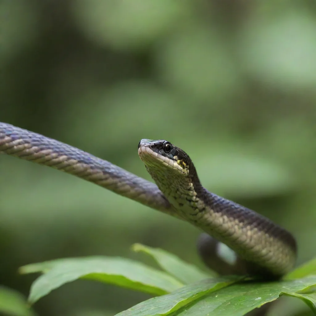 ailong tail snake with spread wings like dragon low angle