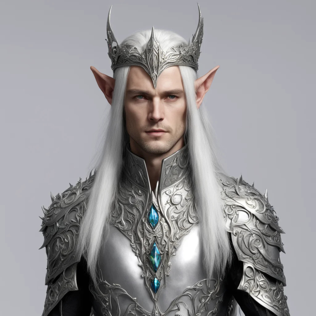 ailord celeborn with silver elven circlet with jewels good looking trending fantastic 1