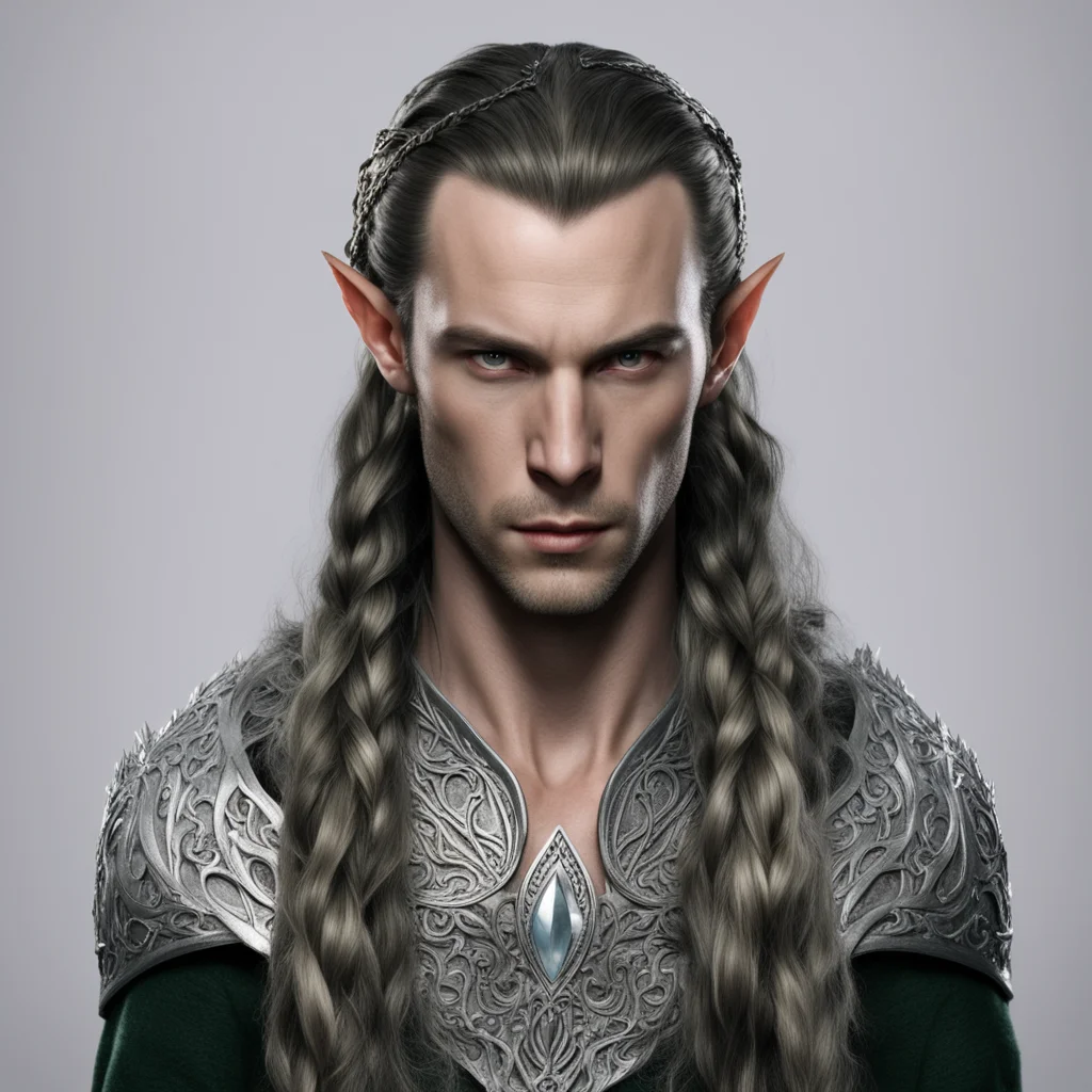lord elrond with braids and silver elven circlet with diamonds amazing awesome portrait 2