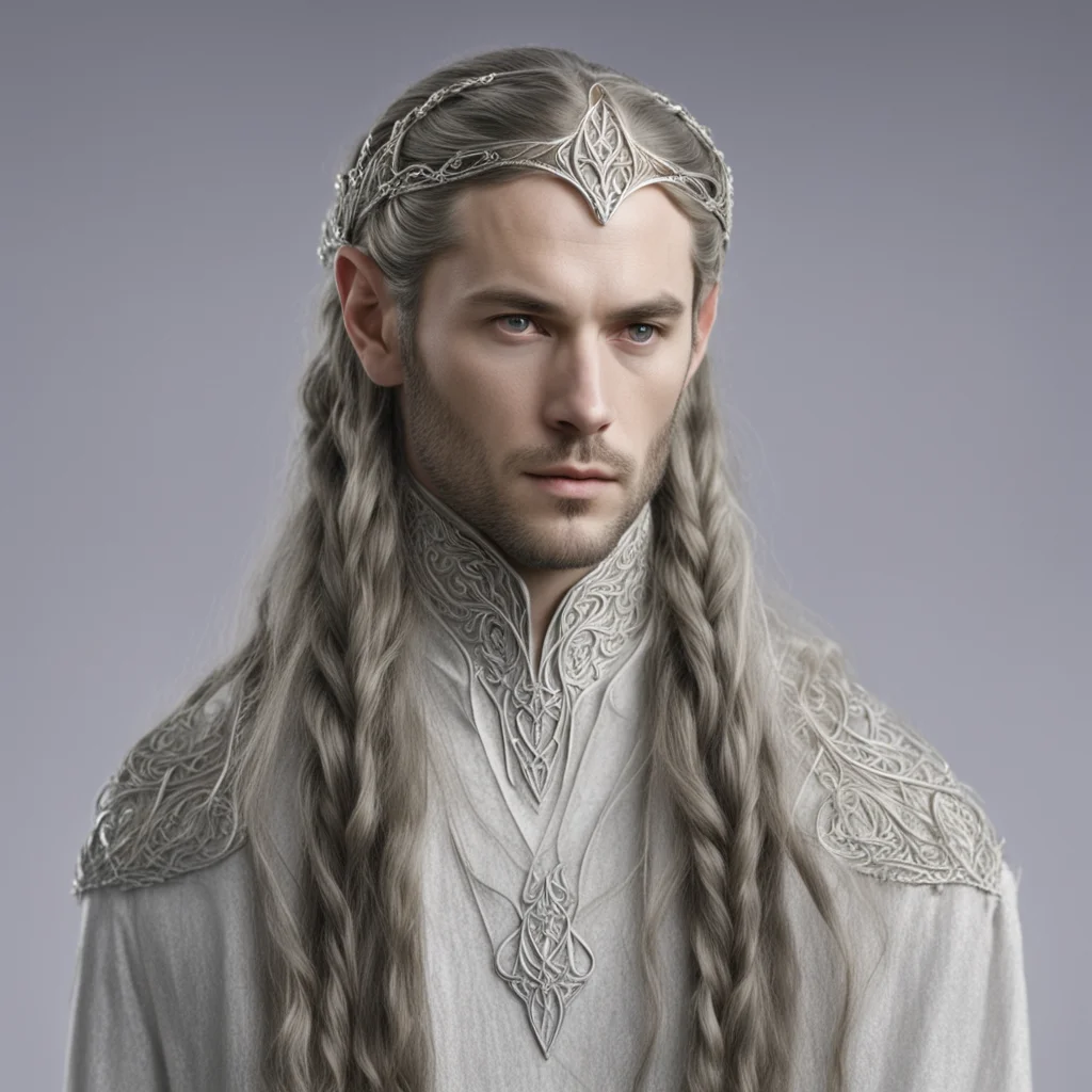 ailord elrond with braids were silver noldor elvish tiara with diamonds good looking trending fantastic 1