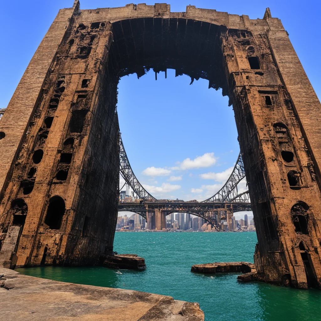 lovecraftian portal underneath a rusted sydney harbour bridge good looking trending fantastic 1