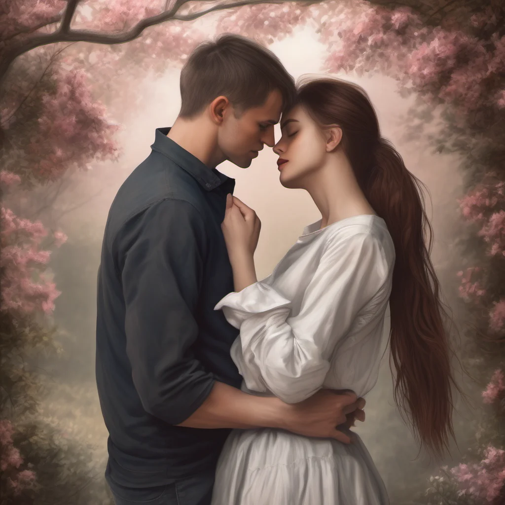 ailovers kissing realistic romantic  amazing awesome portrait 2