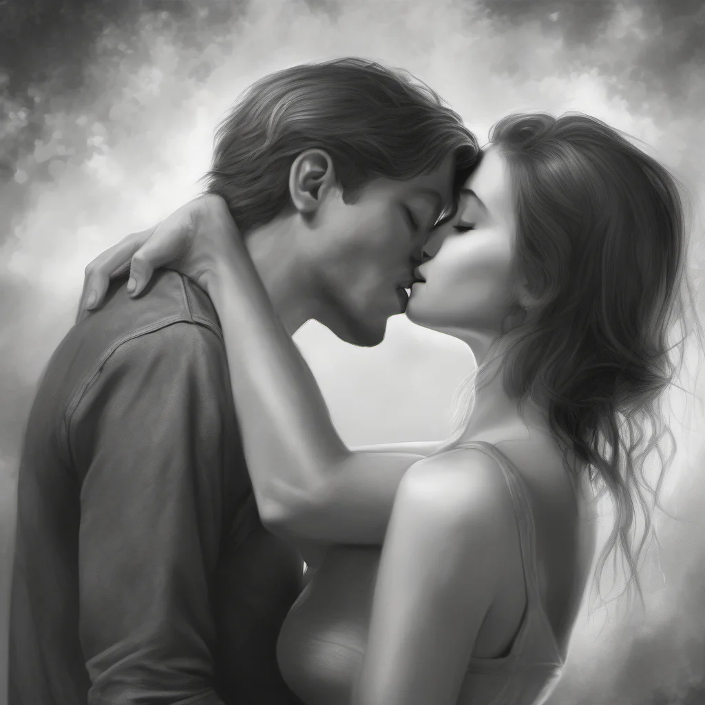 ailovers kissing realistic romantic  confident engaging wow artstation art 3