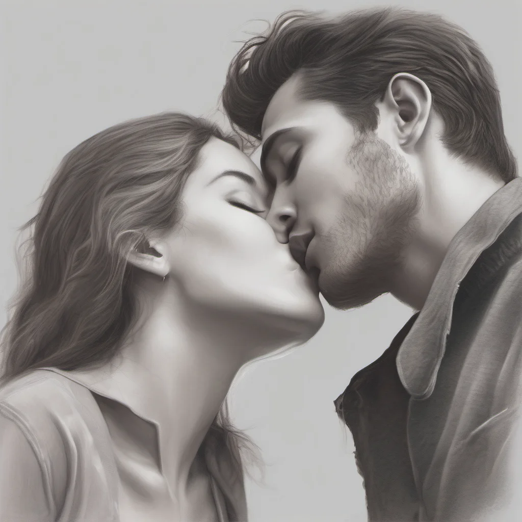 ailovers kissing realistic romantic 