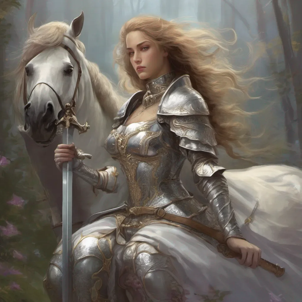 aimajestic feminine knight fantasy art  good looking trending fantastic 1