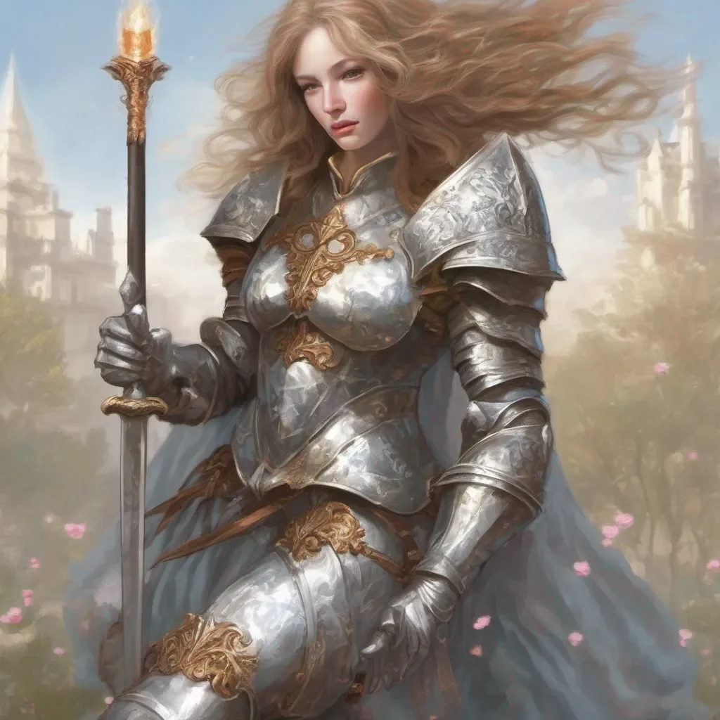 majestic feminine knight fantasy art 